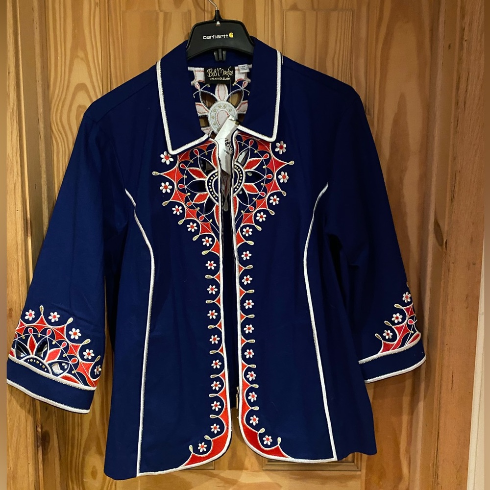 Bob Mackie wearable art jacket